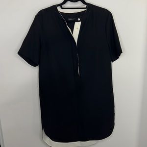 Banana Republic Black Dress with White Trim 🖤